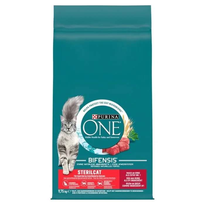 Purina one sterilcat wołowina – comida seca para gatos – 9,75kg