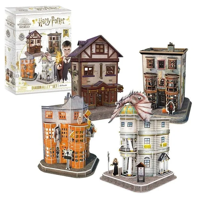 Puzzle 3d harry potter set del callejon diagon