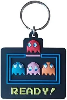 Pyramid International – Llavero Pac-Man – Goma – Licencia oficial