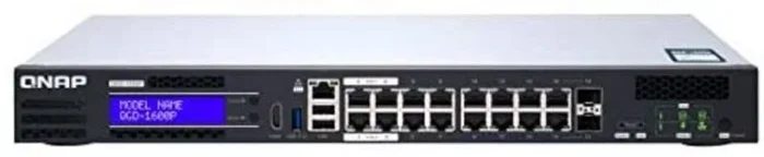 Qnap qgd-1600p gestionado gigabit ethernet (10/100/1000) energía sobre ethernet (poe) negro, gris