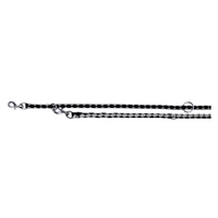 Ramal ajustable para perro trixie new cavo negro plateado l/xl 2 m