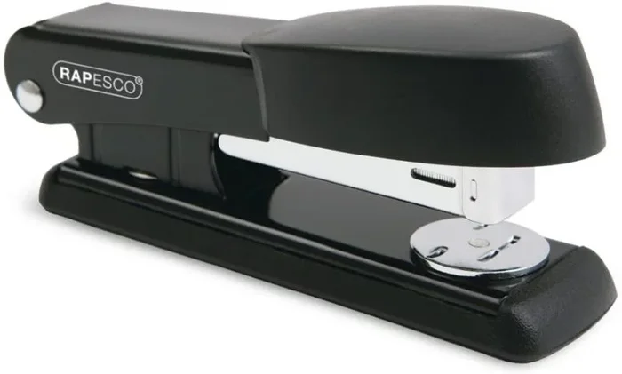 Rapesco R53500B2 Bowfin Grapadora Metálica, 25 Hojas de Capacidad, Usa Grapas 26 y 24/6 mm, Negro