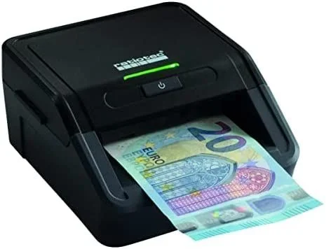 ratiotec Dispositivo de comprobación de billetes de banco Smart Protect, dispositivo automático para prueba de autenticidad 100%