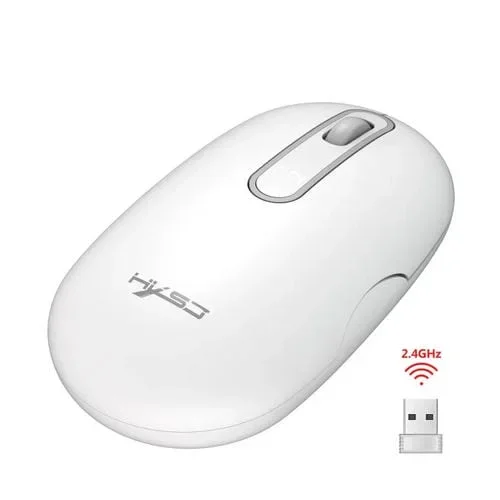 Ratón inalámbrico Hxsj T15 2.4Ghz 4 teclas silencioso (Blanco)