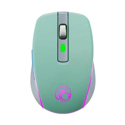 Ratón Inalámbrico para Juegos Imice G903 2.4G de 6 Teclas Silencioso con Modo Único (Verde)