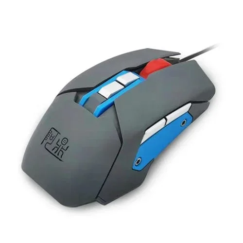 Ratón USB Mos9A 9 Teclas 1600Dpi Programable para Oficina y Juegos con Cable de 2M