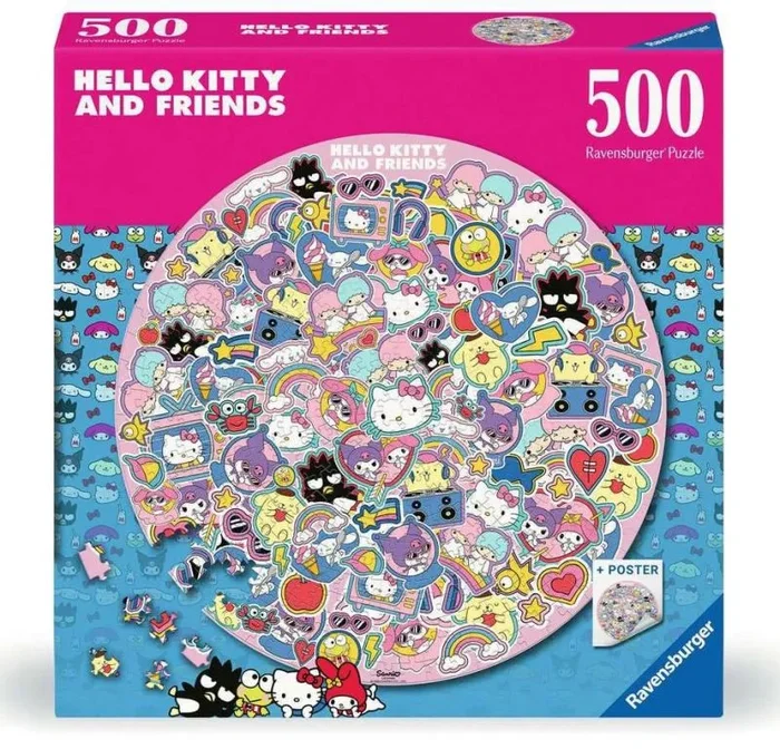 Ravensburger – Puzzle 500 Piezas Hello Kitty | Puzzle 500 Piezas Adultos | Rompecabezas Adultos Y Niños De 14 Años O Más | Regalos para Niños 14 Años O Más | 500 Piezas Y Mide 52x52cm
