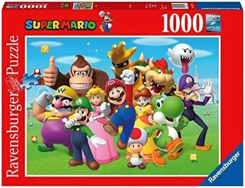 Ravensburger – Puzzle Super Mario, Rompecabezas para Adultos, Regalo para Niños de 14+ Años, Juego Educativo y Estimulante, 1000 Piezas, 70×50 cm