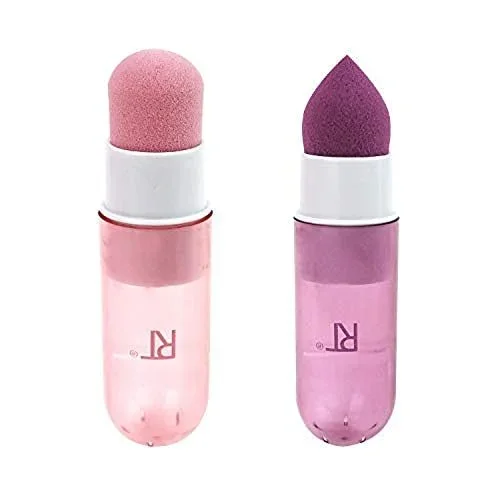 REAL TECHNIQUES Miracle Remedy Sponges – 2 Esponjas para Retocar, Rosa/ Morado