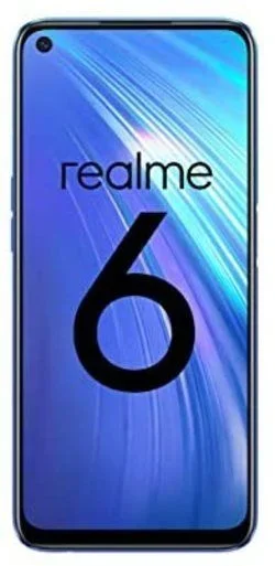 realme 6 – Smartphone de 6.5”, 4 GB RAM + 128 GB ROM, Procesador OctaCore, Cuádruple Cámara AI 64MP, Dual Sim, Color Comet Blue