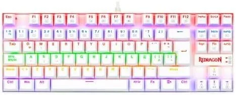 Redragon – kumara teclado mecánico gaming red switch rgb español blanco
