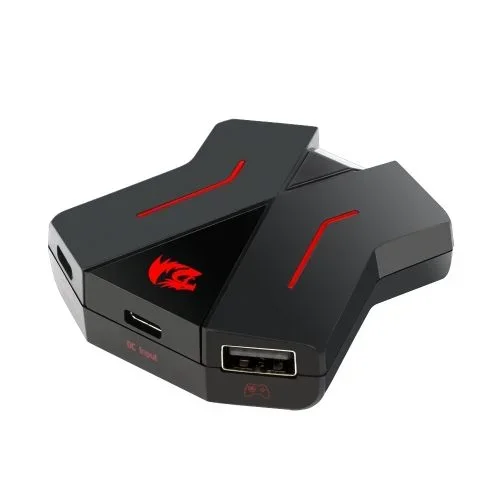 REDRAGON GA200 ERIS, Adaptador de teclado y mouse para consolas