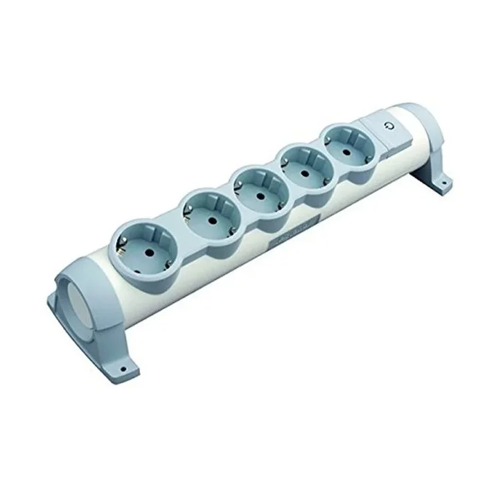 Regleta con interruptor legrand 694632/ 5 tomas de corriente/ blanca