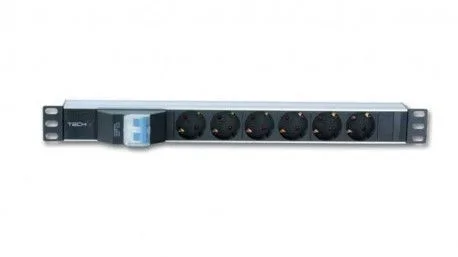 Regleta Electrica Rack 19in Con Disyuntor Bns-3520