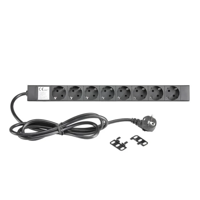 Regleta Rack 8 Enchufes Schuko Para 19in 1U ADAM