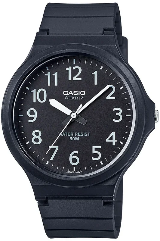 Reloj de pulsera CASIO Collection – MW-240-1B correa color: Negro Dial Negro Hombre