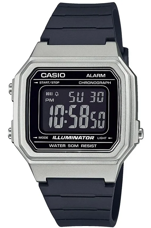 Reloj de pulsera CASIO Collection – W-217HM-7BVEF correa color: Negro Dial LCD Negro Unisex