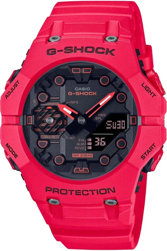 Reloj de pulsera CASIO G-Shock – GA-B001-4AER correa color: Rojo carmin Dial Rojo carmin Hombre