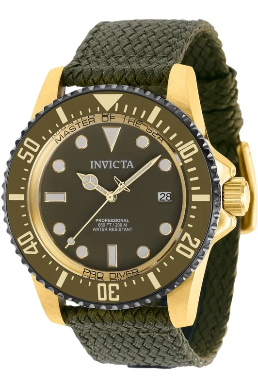 Reloj de pulsera Invicta Pro Diver – 38240 correa color: Verde Dial Metal Verde Hombre