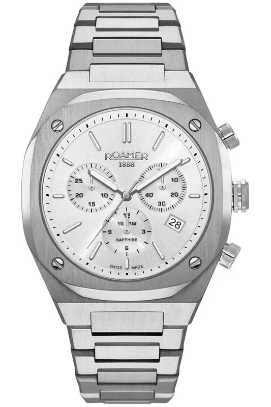 Reloj de pulsera Roamer Stingray R7 Chrono – 854837-41-15-50 correa color: Gris plata Dial Gris plata Hombre