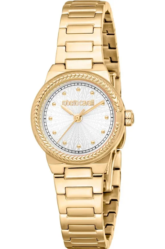 Reloj de pulsera Roberto Cavalli Roberto Cavalli Lady – RC5L117M0025 correa color: Oro amarillo Dial Gris plata Mujer