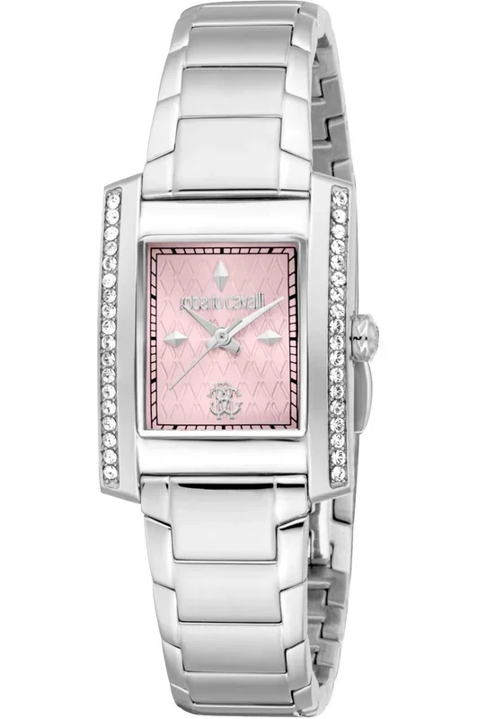 Reloj de pulsera Roberto Cavalli Roberto Cavalli Lady – RC5L120M0045 correa color: Gris plata Dial Rosa Mujer