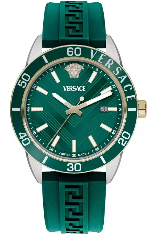 Reloj de pulsera Versace – VEYCA0124 correa color: Azul verdoso Dial Metal Azul verdoso Hombre