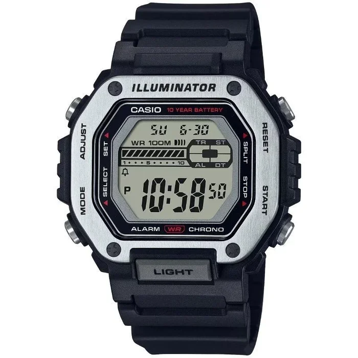 Reloj digital casio collection men mwd-110h-1avef/ 51mm/ negro