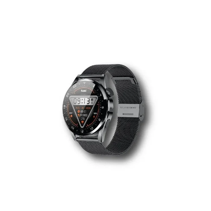 Reloj techforce smartwatch con cristal resistente negro malla