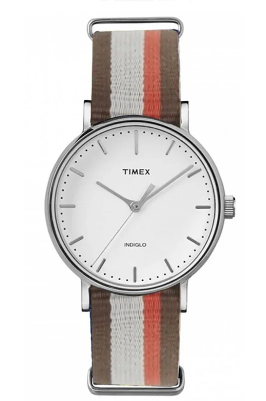 Reloj Timex ABT525 Metal correa color: Bicolor Dial Blanco Analógico Unisex