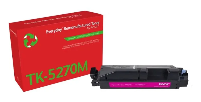 Remanufacturado Everyday Tóner Everyday™ Magenta remanufacturado de Xerox es compatible con Kyocera TK-5270M, Capacidad estándar