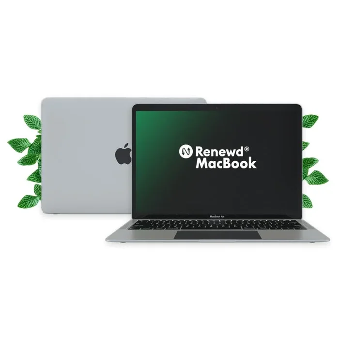 Renewd MacBook Air Intel® Core™ i5 Portátil 33,8 cm (13.3″) 8 GB LPDDR3-SDRAM 128 GB SSD Wi-Fi 5 (802.11ac) macOS Mojave Plata