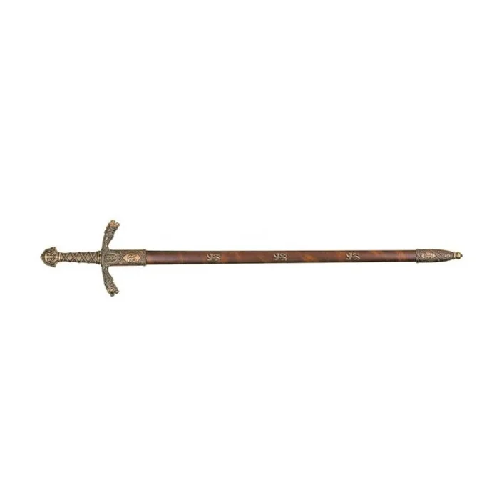 Réplica de Espada de Ricardo Corazón de León, siglo XIIde 10 cm. Arma decorativa sin filo