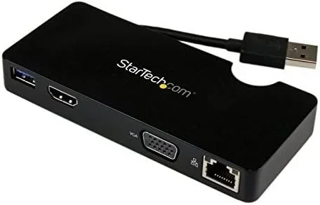 Replicador de Puertos USB 3.0 de Viajes con HDMI o VGA – Docking Station para Portátil