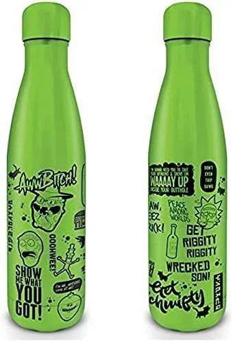Rick and Morty MDB25403 – Botella de acero (500 ml), diseño con citas de adulto, unisex, multicolor, 500 ml