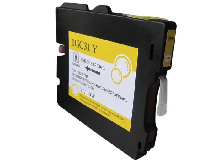 Ricoh gc31y amarillo cartucho de tinta pigmentada generico – reemplaza 405691/405704