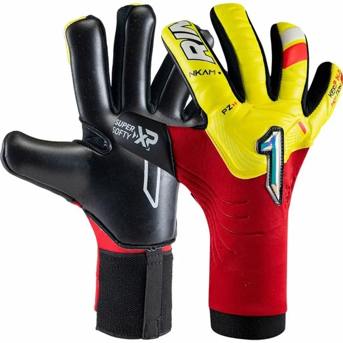 Rinat Guantes de Portero de Fútbol NKAM Semi Adulto Rojo Unisex Talla 8