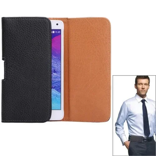 Riñonera Horizontal con Textura de Litchi para Galaxy Note 4 / Note 3 / Note Ii / N7100