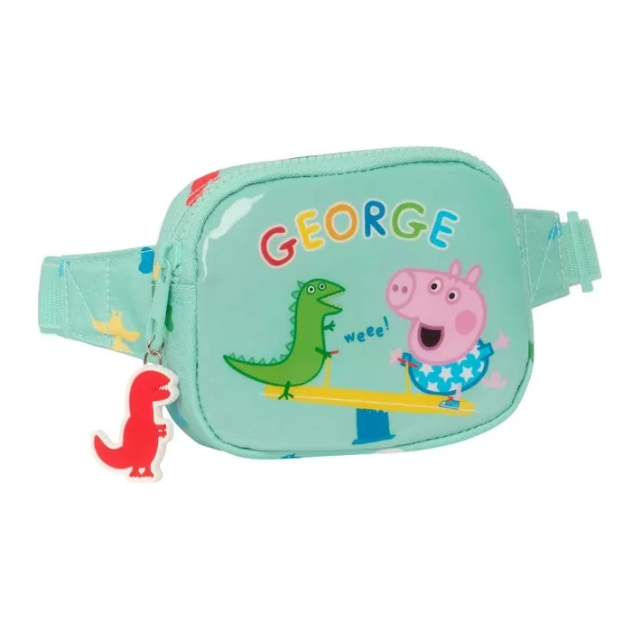 Riñonera peppa pig george menta 14 x 11 x 4 cm