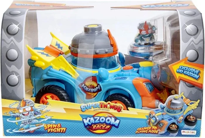 Rivals of Kaboom PSTSP112IN50 Secret Spies, Vehículo Kid Kazoom con Cañón, Incluye 1 Figura