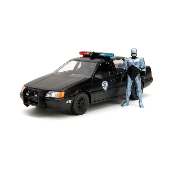 Robocop vehículo 1/24 hollywood rides 1986 ford taurus con robocop figura