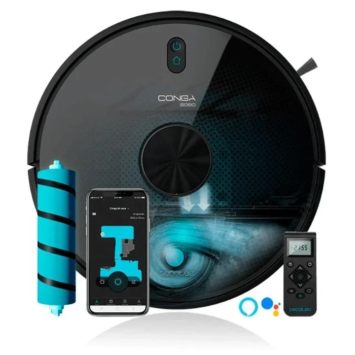 Robot aspirador cecotec conga 6090 ultra/ friegasuelos/ autonomía 240 min/ control por wifi