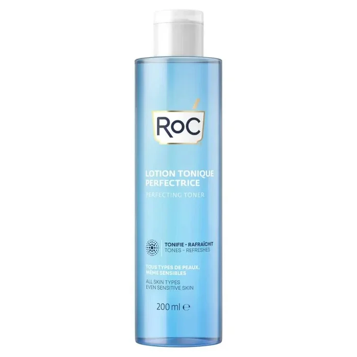 RoC – Tónico Perfeccionador – Limpiador Facial – Desatasca los Poros y Tonifica la Piel – Sin Alcohol – Todo Tipo de Piel – 200 ml