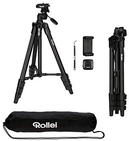 Rollei 22638 tripode Smartphone/Cámara de acción 3 pata(s) Negro