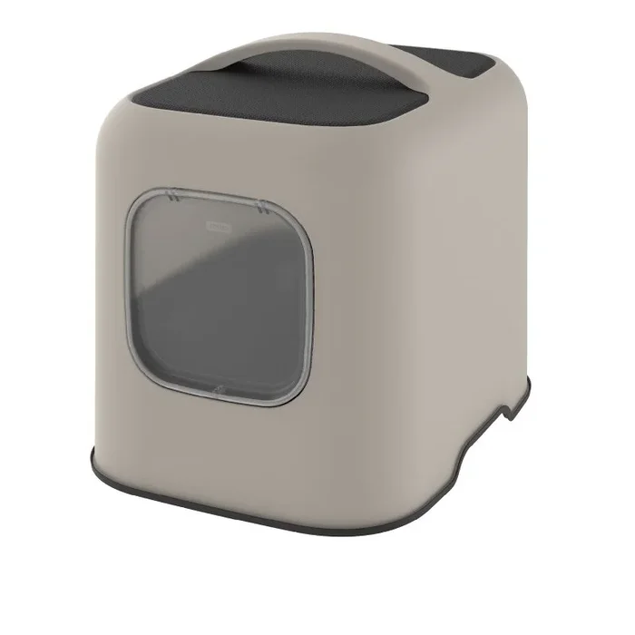Rotho BIALA Gato Caja de arena con cubierta Beige