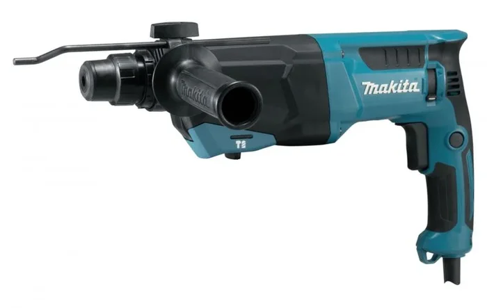 Rotomartillo Makita HR2670 de 800W y 3.0J para perforación y cincelado en concreto, madera y metal con sistema SDS-PLUS y tres modos de operación