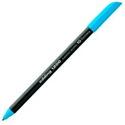 Rotulador edding punta fibra 1200 azul claro n.10 punta redonda 0.5 mm