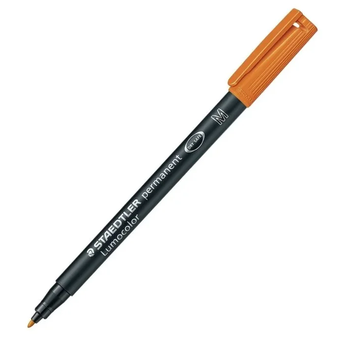 Rotulador permanente staedtler lumocolor 317/ 1mm/ naranja