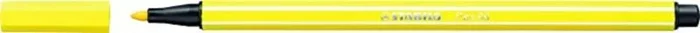 Rotulador punta fibra media 1mm. pen 68 amarillo limon stabilo