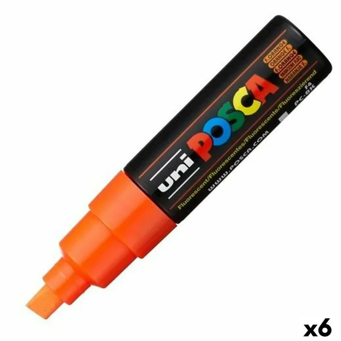 Rotuladores posca pc-8k naranja 6 unidades